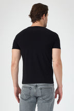 Alvornwear Basic T-Shirt — Siyah, arka